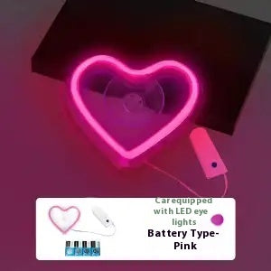 TriGlow Heart Neon Light Car