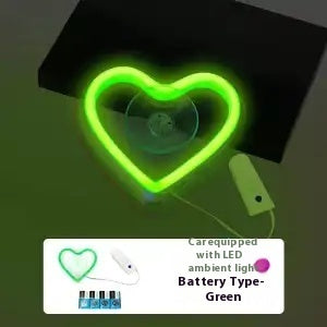 TriGlow Heart Neon Light Car
